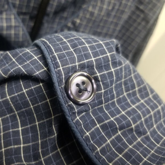 Men's Stafford Sleepwear set, in blue/white plaid, XXL - Picture 8 of 8